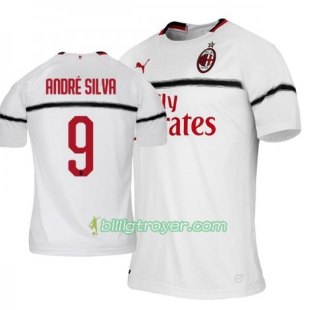 Billige Fotballdrakter AC Milan Andre Silva 9 Bortedraktsett 2018/19 Kortermet